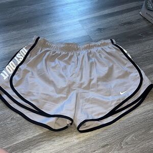 Greyish slight purple tint nike shorts